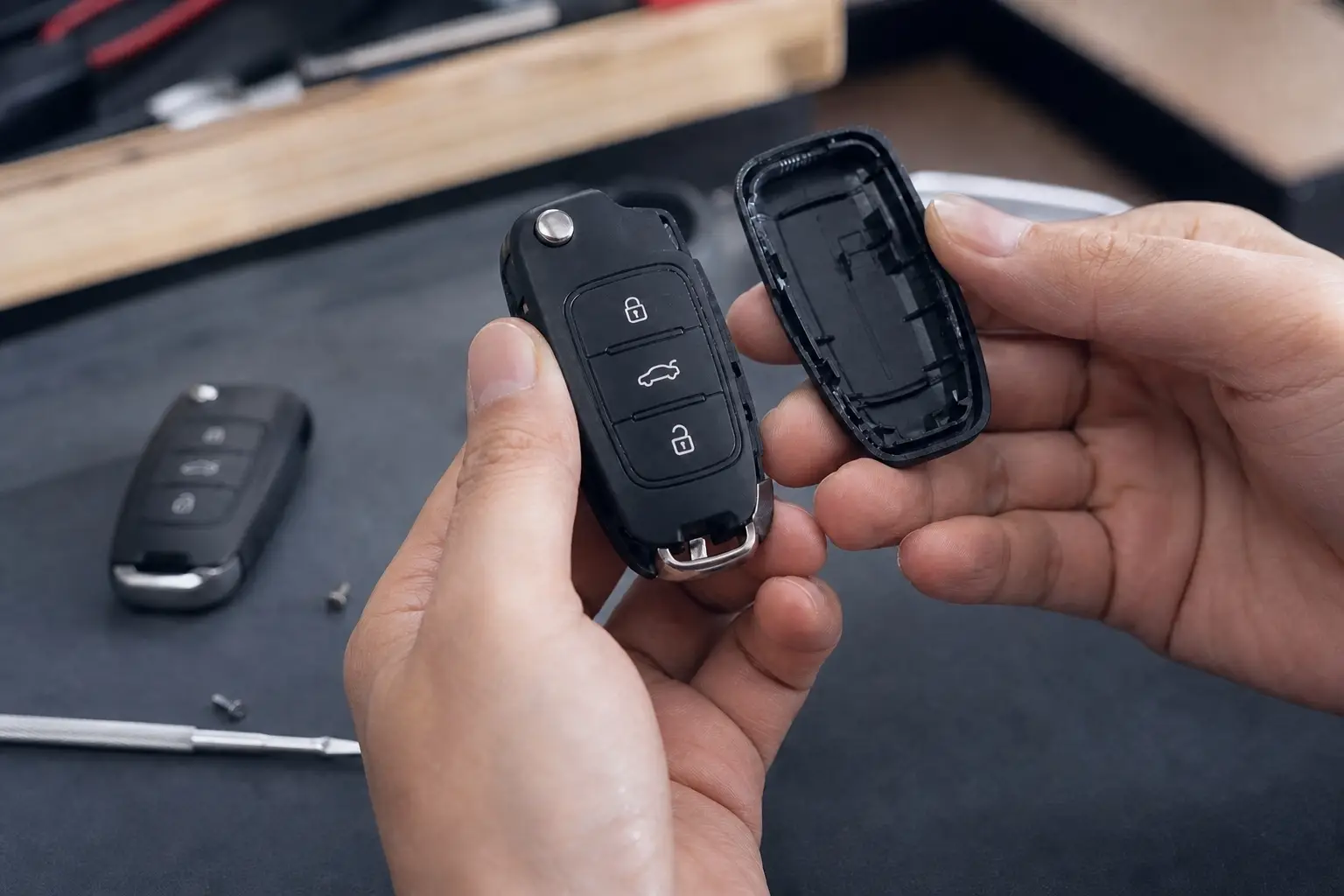 Remplacement de coque de clé de voiture par un serrurier automobile à Toulouse